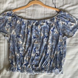 Paisly crop top